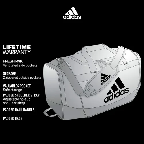 Vista 6 de Adidas Defender III - Bolsa de deporte (unisex, tamaño mediano)