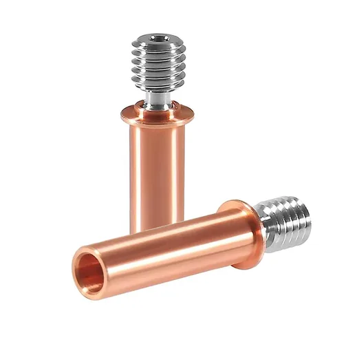 Vista 5 de DIANN 4 piezas CR6 SE Bimetálico Heatbreak Actualización Todo Metal Heatbreak Aleación Titanio y Cobre Bimetálico Garganta Boquilla para Impresora