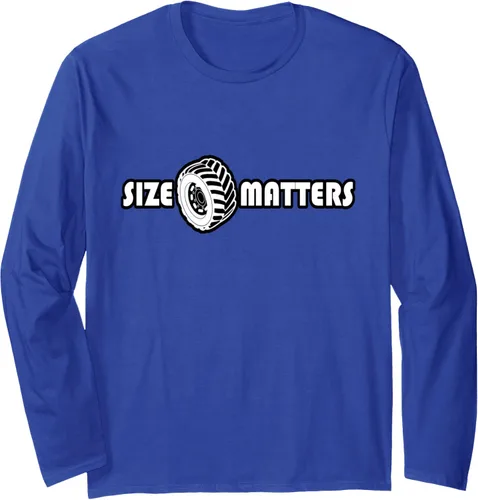 Vista 4 de Size Matters Shirt Tire Car Guy shirt Off Road Long Sleeve T-Shirt