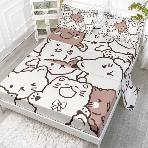 Vista 14 de CVHouse Juego de sábanas de mariposa arcoíris tamaño Queen para niñas, niños, adolescentes – Juego de ropa de cama ajustable de 4 piezas B1