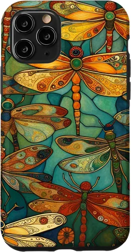 Vista 29 de iPhone 16 Dragonfly Party III Pretty Dragonflies In A Garden Flying Case