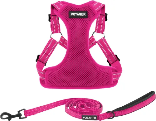 Vista 16 de [Usado] Best Pet Supplies Voyager - Arnés ajustable, transpirable, antitirones, para perros pequeños, medianos y grandes, para caminar, trotar