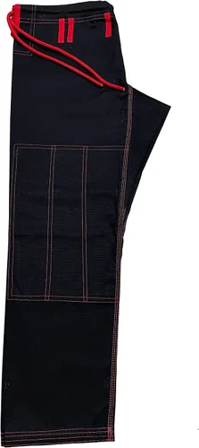 Vista 8 de Bjj Gi Jiu Jitsu con puntada roja Bjj Gi Jiu Jitsu Kimonos Gi 100% algodón Perl Weave 450GSM