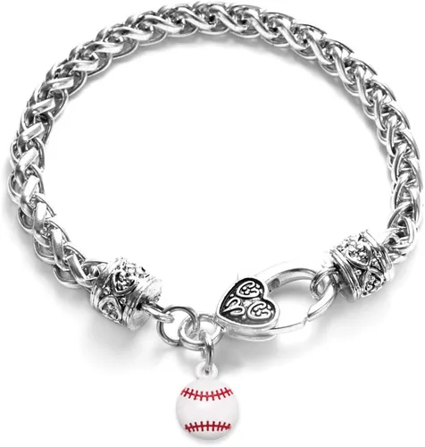Vista 24 de Inspired Silver - Pulsera de plata con dije personalizado y circonitas cúbicas.