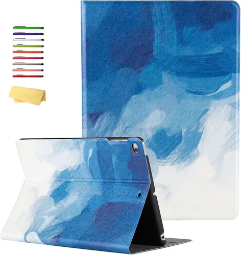 Vista 20 de Funda para iPad de 6ª/5ª generación de 9.7 pulgadas 2018/2017, para iPad Air 2/Air 1 con soporte, soporte para lápices, bolsillo