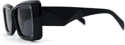 Vista 3 de SA106 Gafas de sol rectangulares de plástico biselado para mujer