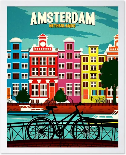 Vista 25 de Poster Master Póster de viaje vintage, impresión de turismo retro, regalo para viajeros, amigos, Venecia, Italia, Venecia, romántico, Europa, canal