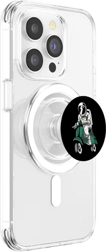 Vista 3 de Scooter Bike Moto Scoot – Astronauta Space Moped Scooter PopSockets MagSafe PopGrip para iPhone