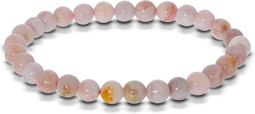Vista 106 de Gem Avenue Handmade Round Bead Stretch Bracelet Unisex Natural Stone Beaded Jewelry for Men & Women, Elastic Wristband for Daily Wear