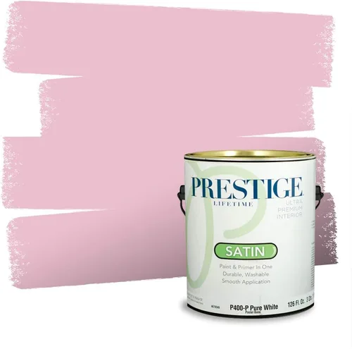 Vista 587 de Prestige Paints Pintura exterior e imprimación en uno, 1 galón, plano, coincidencia comparable de Valspar* Amber Rose*