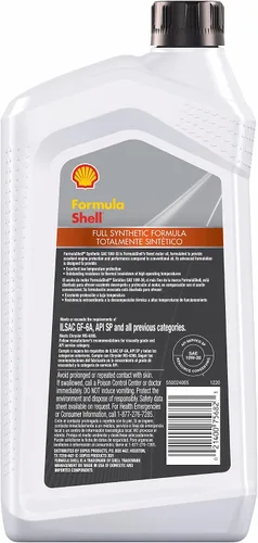Vista 2 de Formula Shell - Aceite de motor totalmente sintético 10W-30 (1 cuarto de galón, caja de 6)