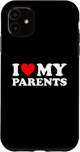 Vista 8 de I Love My Parents - Red Heart Case for iPhone 16