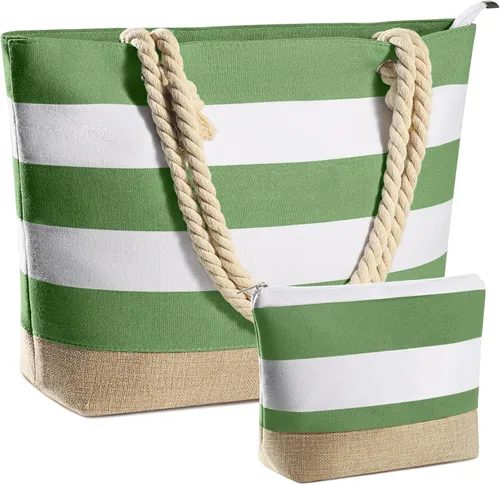 Vista 77 de YOOLIFE Bolsas de playa para mujer, bolsa de lona de viaje, bolsa impermeable para piscina, artículos esenciales de viaje, regalos para mujeres