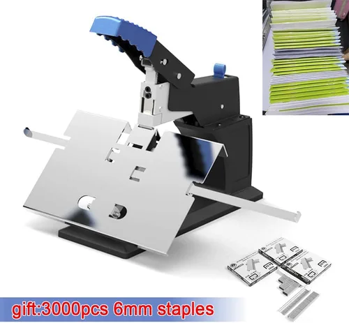 Vista 4 de Grapadora industrial resistente, grapadora manual A3 Desktop Saddle Stitchers Saddle Saddle Stitchers Saddle Stitching Grapadora Máquina