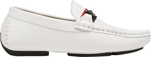 Vista 3 de Bruno Marc - Zapatos mocasines de vestir con cierre de velcro para niño