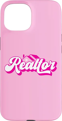 Vista 6 de iPhone 12 Pro Max Agente de Bienes Raíces Mujer Rosa Caso