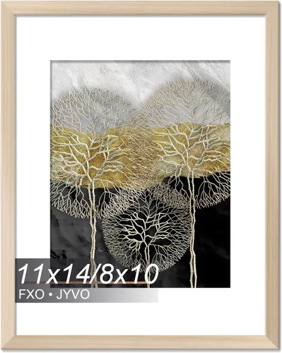 Vista 123 de Fxojyvo Marco de Fotos de 4x6, Muestra Foto de 3.5x5 con Paspartú o 4 x 6 Sin Paspartú, Liviano y de Alta Transparencia Marco de 4 por 6 para Pared