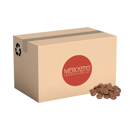 Vista 8 de Merckens - Bolsa de obleas de chocolate para derretir a granel, perfecta para sumergir, postres, hornear y más (45 libras) (oscuro)