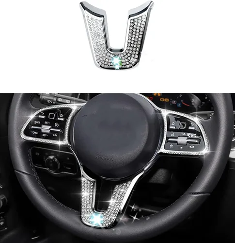 Vista 6 de Accesorios brillantes para Mercedes Benz 2019-2024 Clase A B CLA GLA GLB apliques de diamantes de imitación