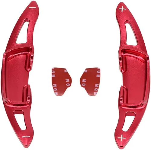Vista 4 de Sanrily Deporte Metal CNC Billet Aluminio Volante Paleta Paleta Paleta Extensiones de Paleta Cubiertas 2 Piezas para Mazda 3 6 Axela Atenza CX-3