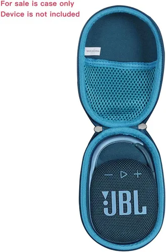 Vista 2 de Anleo Estuche rígido de viaje para JBL Clip 5 / Clip 4 - Mini altavoz Bluetooth portátil (azul)
