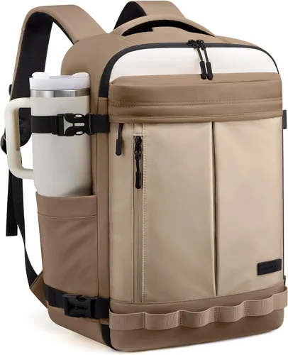 Vista 14 de LOVEVOOK - Mochila de viaje para mujer y hombre, aprobada como equipaje de mano, bolsa de artículos personales TSA, accesorios esenciales