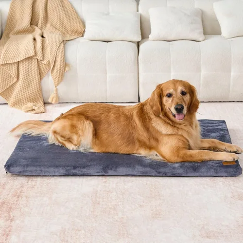 Vista 13 de LIORCE Cama para perros pequeños, almohadilla para jaula para cachorros con funda extraíble lavable y forro impermeable, tapete de espuma
