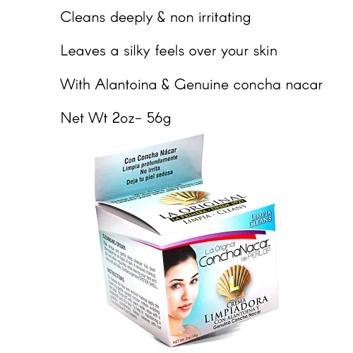 Vista 5 de PERLOP Concha Nacar Crema Limpiadora, Crema Limpiadora 2 oz