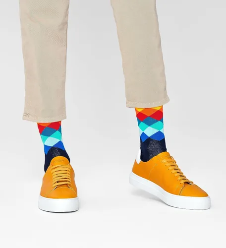 Vista 7 de Happy Socks Paquete de 4 calcetines multicolor para regalo, calcetines de algodón premium con estampado geométrico