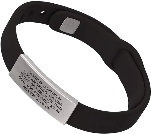 Vista 3 de ROAD iD - Official ID Bracelet - The Wrist ID Elite - Silicone Pin-Tuck - for Athletes