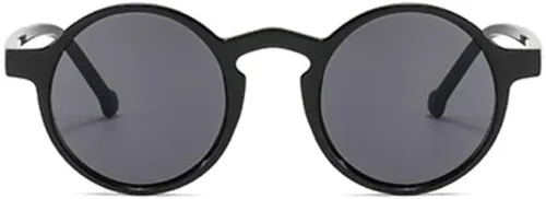 Vista 2 de Gafas de sol redondas pequeñas unisex ligeras Hippie Circular Plástico Retro Lennon Boho Gafas