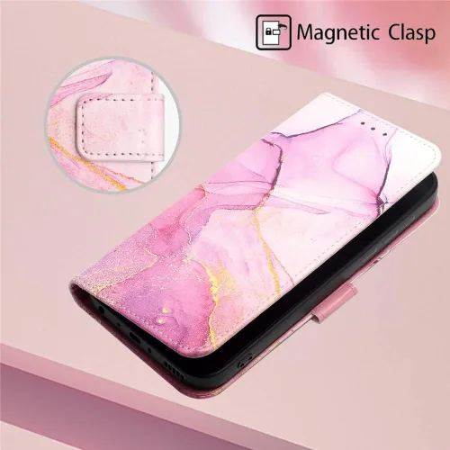 Vista 5 de Funda compatible con iPod Touch 7 tipo cartera para mujer, Touch 6 con tarjetero de piel de lujo con función atril, funda protectora para iPod Touch