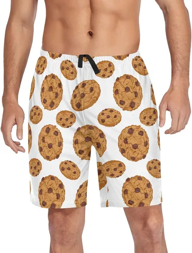 Vista 7 de Ollabaky Pantalones cortos de pijama para hombre Pjs partes inferiores pantalones cortos para dormir ropa de descanso pantalones de pijama