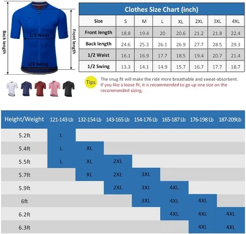 Vista 5 de Santic Camiseta de ciclismo para hombre de manga corta con 3 bolsillos traseros