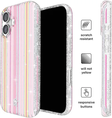 Vista 791 de VELVET CAVIAR Funda para iPhone 15, compatible con MagSafe, probada contra caídas de 10 pies, fundas protectoras de diseño, leopardo color rosa