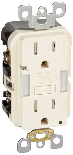 Vista 16 de Leviton SmartlockPro Interruptor con enchufe de doble polo receptáculo, AFTR1-E, 120.0 volts