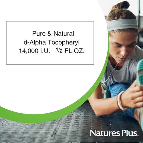 Vista 4 de NaturesPlus Aceite líquido de vitamina E 14,000 UI - 0.5 fl oz - Hidrata la cara y la piel, reduce las manchas marrones, fortalece las uñas