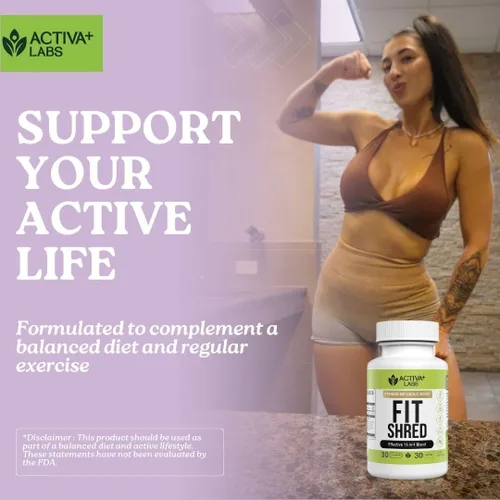 Vista 8 de Swiss Activa+ Paquete de hierbas 7 en 1 Berberine & Activa Labs Fit Shred 11 en 1 Soporte metabólico, cardíaco, digestivo y para controlar