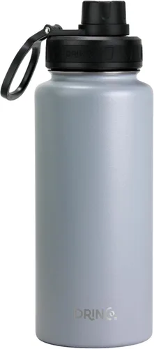Vista 11 de Drinco - Botella de agua de acero inoxidable con boquilla, tapa aislada al vacío, botella de agua de doble pared, de boca ancha