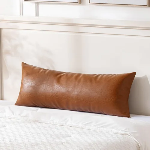 Vista 27 de Fancy Homi - Paquete de 2 fundas de almohada decorativas negras estilo boho de cuero sintético de 16 x 16 pulgadas para sala de estar, sofá, cama