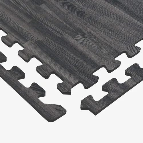 Vista 6 de Forest Floor 5/8 Inch Thick Printed Foam Tiles, Premium Wood Grain Interlocking Foam Floor Mats, Anti-Fatigue Flooring