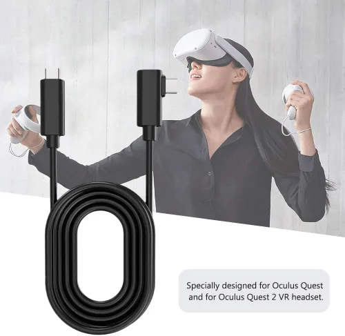Vista 5 de LVOERTUIG Oculus Link - Cable de auriculares para Quest 2 y Quest 164ft