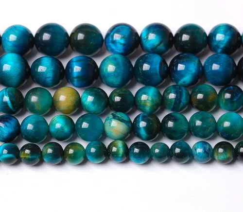 Vista 280 de 100 cuentas de piedra multicolor natural de 0.236 pulgadas (0.236 in), cuentas espaciadoras sueltas redondas para hacer pulseras, collares, aretes