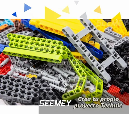 Vista 5 de SEEMEY 430Pcs Vigas-Pasadores-Eje - Panel Partes Conjunto Compatible LEGO-Technic Variedad completa,Bloques de construcción a