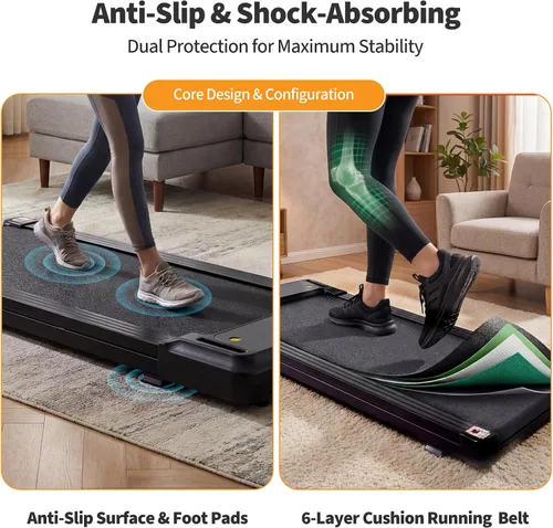 Vista 3 de NEWBULIG Almohadilla plegable para caminar con barra de mango, cintas de Negro oscuro