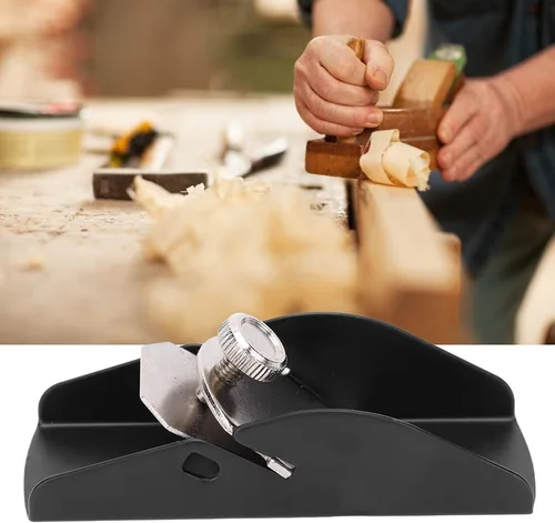 Vista 6 de Cepilladora de mano, mini herramienta de mano para carpintería de fondo plano para alisado de madera