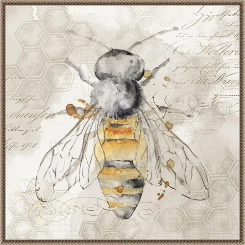 Vista 11 de Amanti Art Lienzo enmarcado para pared, 16 x 16 pulgadas, abeja reina II por Eva Watts, lienzo enmarcado para pared, obras de arte de animales