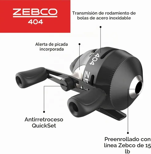 Vista 3 de Zebco 404 Spincast Fishing Reel