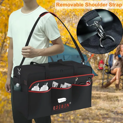 Vista 5 de Bolsa de Transporte para Plancha de 17 Pulgadas Compatible con Plancha de Mesa Blackstone 1814 de 17 pulgadas con Tapa, Compatible Exclusivamente