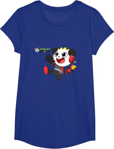 Vista 25 de Ryan's World Super Spy Combo Panda Camiseta, gris, S Asfalto